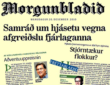 Í  FRÉTTUM VAR ÞETTA HELST...