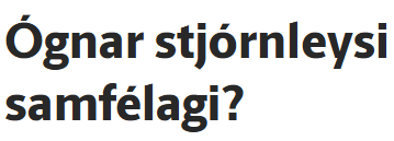 FUNDUR KLUKKAN EITT Á LAUGARDAG UM UMDEILT EFNI